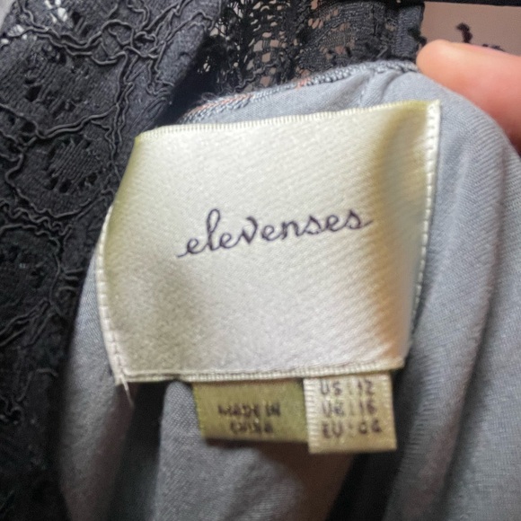 🖤✨Anthropologie Elevenses Lace Medley Jumpsuit Size 12 - Picture 10 of 10